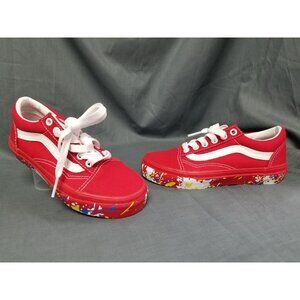 Vans Old Skool Sneakers Canvas Red White Size 13 Kids BRAND NEW IN BOX!